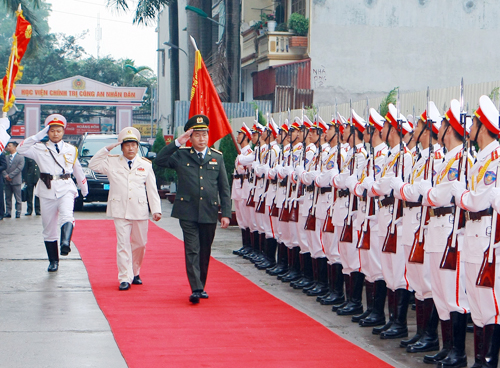 Bộ trưởng Trần Đại Quang dự lễ khai giảng năm học 2014 -2015 của Học viện Chính trị Công an nhân dân