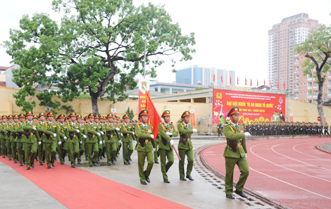 Các đơn vị diễu binh, diễu hành tại Đại hội Khoẻ vì ANTQ lần thứ VII.
