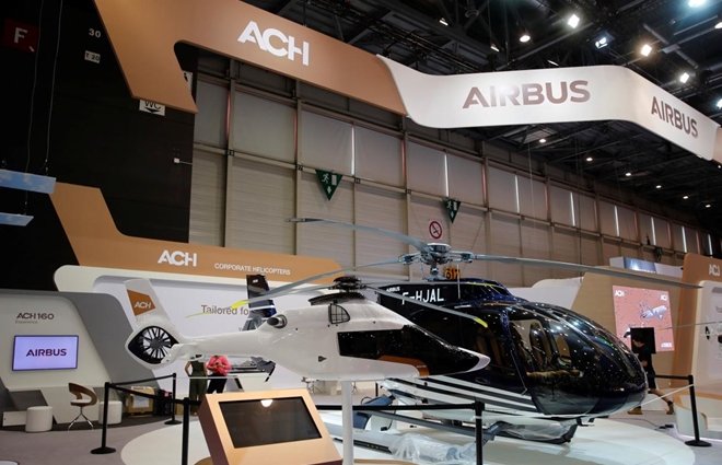 Trực thăng Super Puma của Airbus được bàn giao cho Ukraina. Ảnh: Airbus