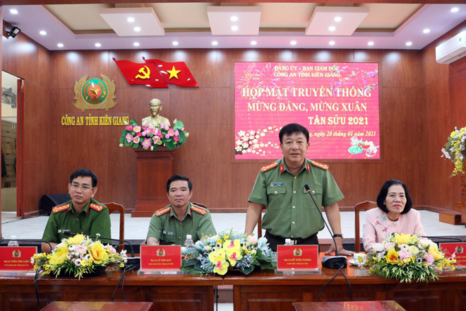Công an tỉnh Kiên Giang họp mặt truyền thống nhân dịp Xuân Tân Sửu 2021