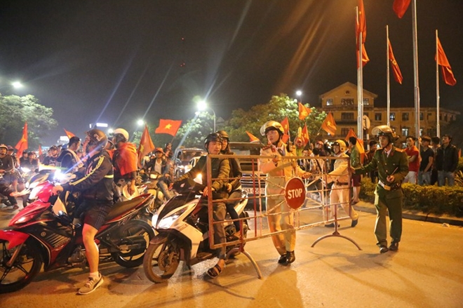 Công an tỉnh Thừa Thiên Huế chủ động phương án đảm bảo ANTT, ATGT trong trận chung kết lịch sử