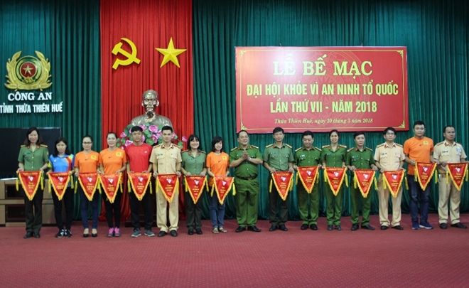 Công an tỉnh Thừa Thiên - Huế bế mạc Đại hội khỏe Vì ANTQ