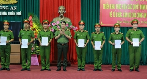 Sáp nhập Cảnh sát PCCC về Công an tỉnh Thừa Thiên – Huế