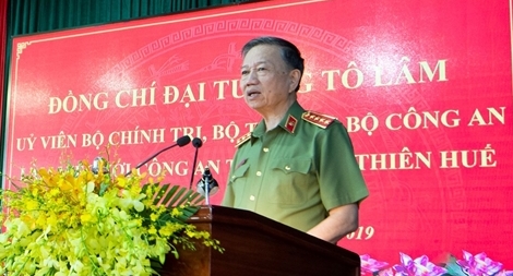 Bộ trưởng Tô Lâm làm việc với Công an tỉnh Thừa Thiên Huế