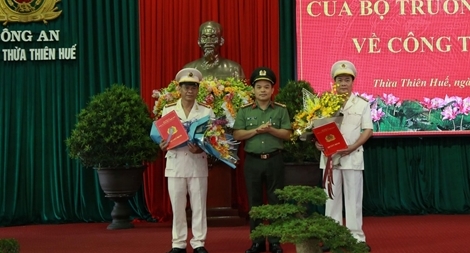 Công an Thừa Thiên Huế có 2 tân Phó Giám đốc