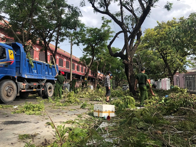 Công an các phường ở TP Huế nỗ lực dọn cây xanh gãy đổ sau bão - Ảnh minh hoạ 5