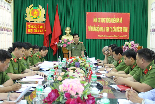 Thứ trưởng Nguyễn Văn Sơn kiểm tra công tác tại Trại giam A2 - Ảnh minh hoạ 2