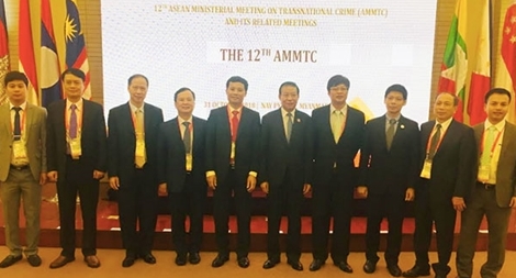 Đoàn đại biểu Việt Nam dự Hội nghị Bộ trưởng ASEAN về Phòng, chống tội phạm xuyên quốc gia lần thứ 12 và các Hội nghị liên quan tại Myanmar