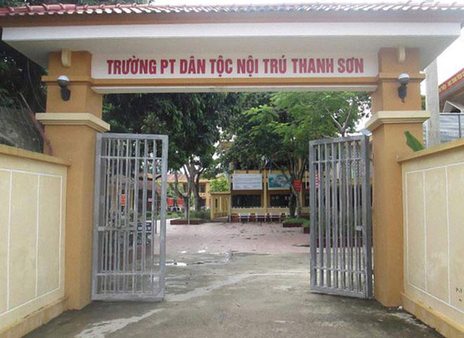 Trường Dân tộc nội trú THCS huyện Thanh Sơn (Phú Thọ), nơi xảy ra sự việc đáng tiếc. Ảnh minh họa.