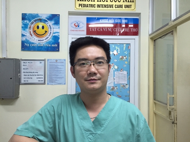 Bác sĩ Nguyễn Trung Kiên - Trưởng khoa Nhi Bệnh viện Tim Hà Nội.