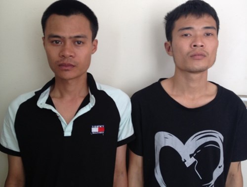 Ổ nhóm cướp giật dây chuyền của trẻ em gồm các tên: Đỗ Bá Quang và Đỗ Trọng Trường bị Công an huyện Sóc Sơn bắt giữ.