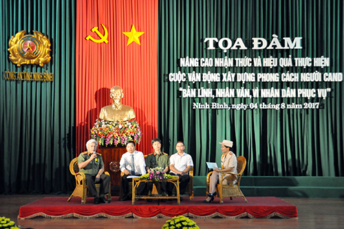 Công an tỉnh Ninh Bình tổ chức tọa đàm xây dựng phong cách người CAND - Ảnh minh hoạ 2
