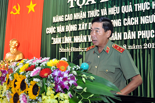 Công an tỉnh Ninh Bình tổ chức tọa đàm xây dựng phong cách người CAND