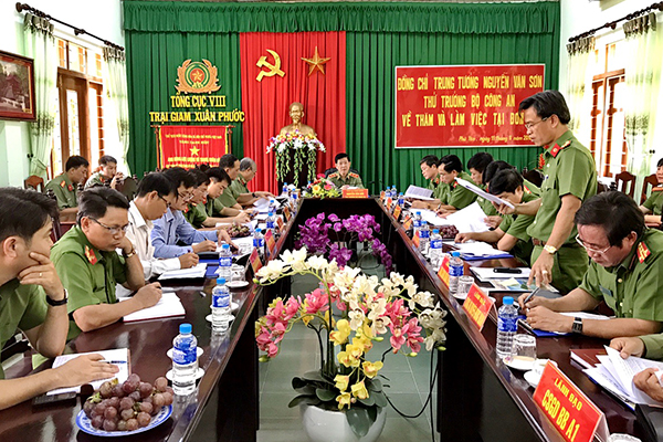 Thứ trưởng Nguyễn Văn Sơn kiểm tra công tác tại Trại giam Xuân Phước và Công an Phú Yên - Ảnh minh hoạ 3