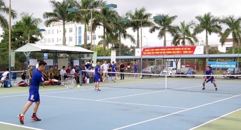 Công an thành phố Hải Phòng khai mạc giải quần vợt lần thứ 10