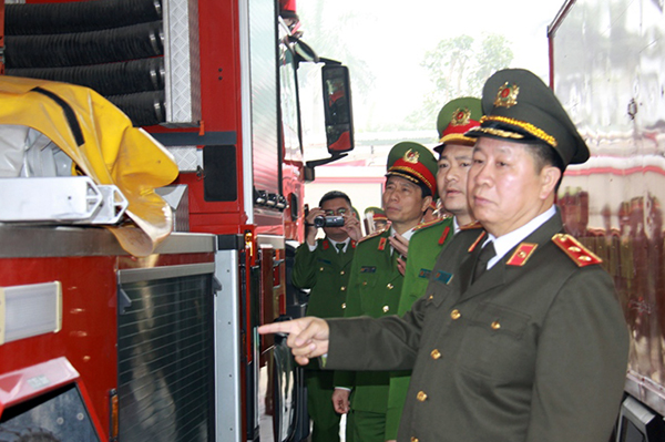 Lãnh đạo Bộ Công an kiểm tra công tác PCCC tại Hà Nội - Ảnh minh hoạ 3