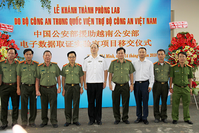 Khánh thành phòng lab do Bộ Công an Trung Quốc viện trợ