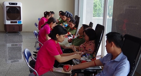 Công an tỉnh Hưng Yên tham gia ngày hội hiến máu tình nguyện