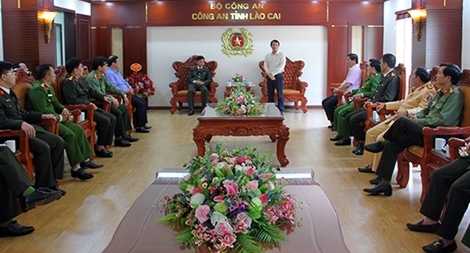 Thứ trưởng Lương Tam Quang làm việc với Công an tỉnh Lào Cai