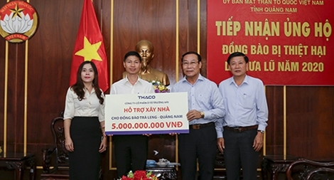 Thaco hỗ trợ xây dựng lại ngôi làng cho đồng bào Trà Leng- Quảng Nam