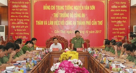 Thứ trưởng Nguyễn Văn Sơn thăm, kiểm tra công tác tại TP Cần Thơ