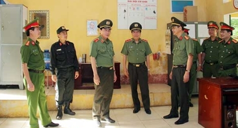 Thứ trưởng Lê Quốc Hùng kiểm tra công tác tại Công an tỉnh Lào Cai
