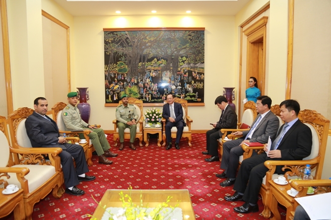 Thứ trưởng Nguyễn Văn Thành tiếp Đoàn tiền trạm của Lực lượng Vệ binh Quốc gia Kuwait