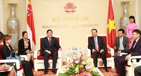 Tăng cường quan hệ hợp tác giữa Bộ Công an Việt Nam và Bộ Nội vụ Singapore