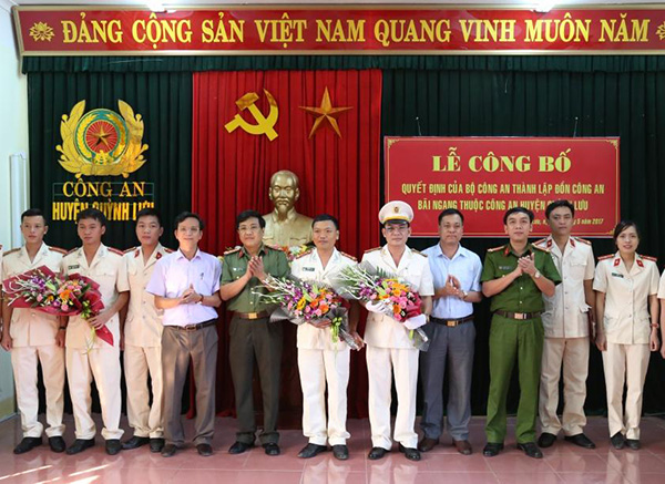Thành lập Đồn Công an Bãi ngang thuộc Công an huyện Quỳnh Lưu
