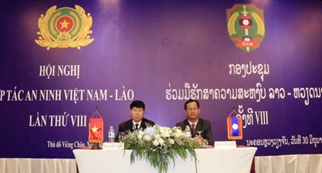 Hội nghị hợp tác An ninh Việt Nam - Lào lần thứ VIII