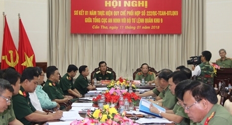 Nâng cao quy chế phối hợp giữa Tổng cục An ninh và Bộ Tư lệnh Quân khu 9