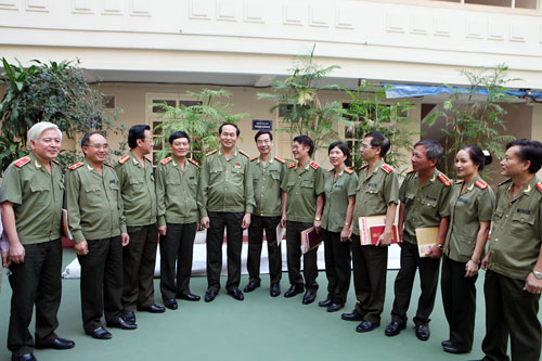 Đại tướng Trần Đại Quang với Báo công an nhân dân