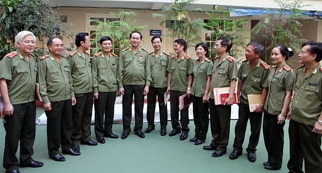 Đại tướng Trần Đại Quang với Báo công an nhân dân