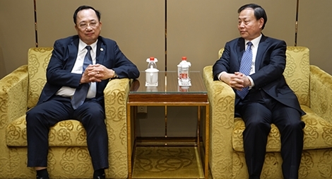 Thứ trưởng Nguyễn Văn Thành tiếp xúc với Thứ trưởng Bộ Công an Trung Quốc