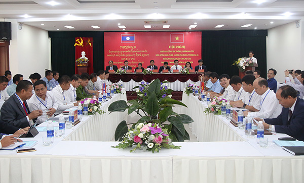 8 tỉnh Việt - Lào ký kết Biên bản phối hợp phòng, chống tội phạm ma túy