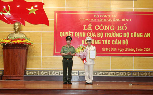 Bổ nhiệm Phó Giám đốc Công an tỉnh Quảng Bình