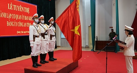 Thành lập Ủy ban Kiểm tra Đảng ủy Công an tỉnh Quảng Ngãi