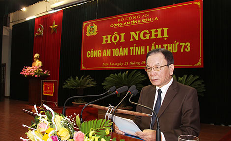 Thứ trưởng Bùi Văn Nam dự triển khai công tác Công an tỉnh Sơn La