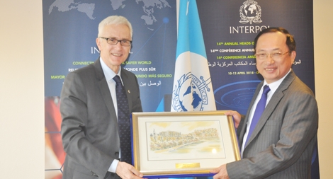 Bộ Công an Việt Nam đặc biệt coi trọng việc phát triển quan hệ hợp tác với Interpol