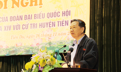 Bộ trưởng Tô Lâm tiếp xúc cử tri huyện Tiên Du, Bắc Ninh