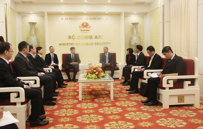Thứ trưởng Lê Qúy Vương tiếp Đoàn đại biểu Cục Điều tra hình sự, Bộ Công an Trung Quốc