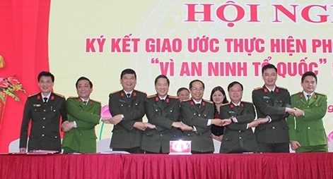 Cụm thi đua số 3 ký kết giao ước thi đua “Vì an ninh Tổ quốc” năm 2020