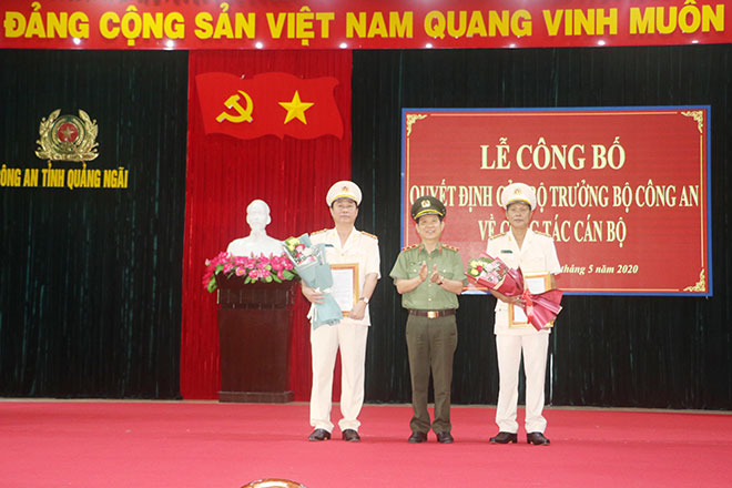 Công bố quyết định điều động, bổ nhiệm Giám đốc Công an tỉnh Quảng Ngãi