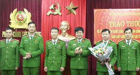 Khen thưởng Phòng CSCĐ Công an tỉnh Thanh Hóa trong đấu tranh trấn áp tội phạm