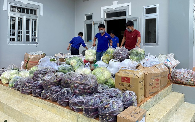 75 tấn lương thực, thực phẩm hỗ trợ các khu cách ly ở TP Hồ Chí Minh