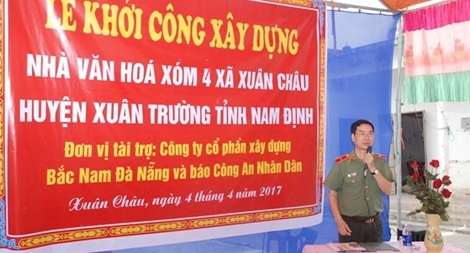 Khởi công xây dựng nhà văn hoá thôn ở Nam Định