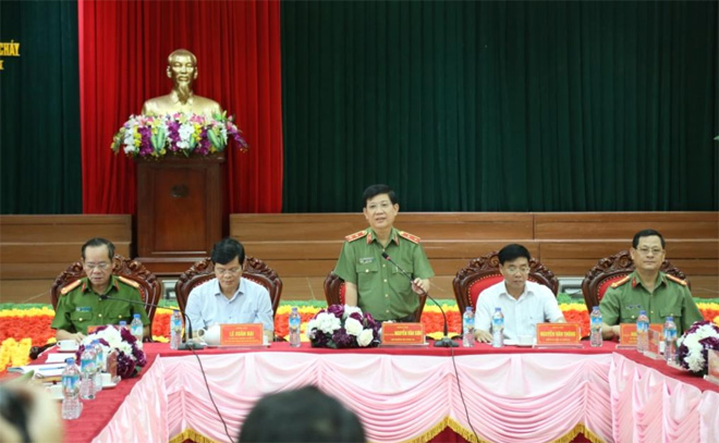 Thứ trưởng Nguyễn Văn Sơn làm việc tại Cảnh sát PC&CC Nghệ An - Ảnh minh hoạ 3