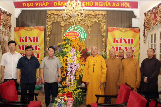 Bộ Công an chúc mừng tăng ni, phật tử Giáo hội Phật giáo Việt Nam