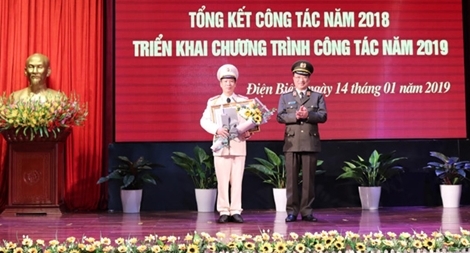 Thứ trưởng Nguyễn Văn Thành dự triển khai công tác năm 2019 của Công an tỉnh Điện Biên