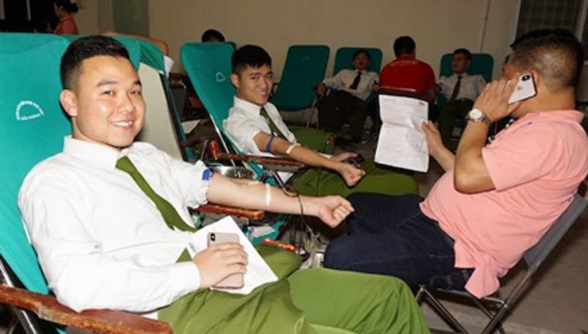 Tuổi trẻ Công an Hải Phòng hiến hơn 300 đơn vị máu